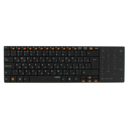 Клавиатура Rapoo E9080 Black USB беспроводная с сенсорным NumLock 