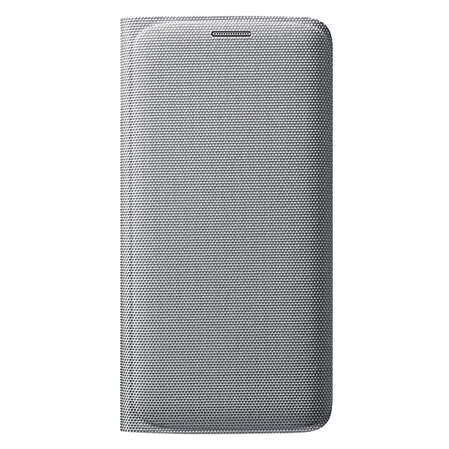 Чехол для Samsung G925 Galaxy S6 Edge Flip Wallet Fabric серебристый
