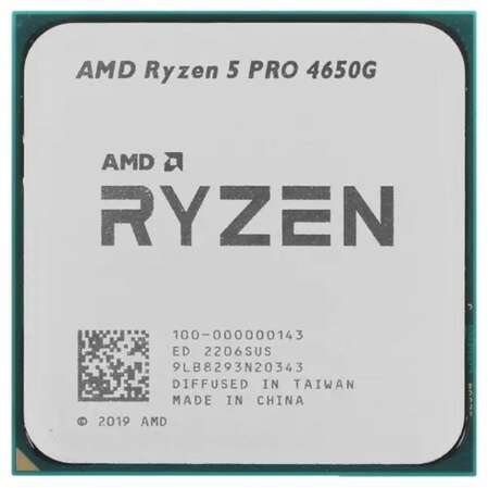 Процессор AMD Ryzen 5 4650G Pro, 3.7ГГц, (Turbo 4.2ГГц), 6-ядерный, L3 8МБ, Сокет AM4, OEM