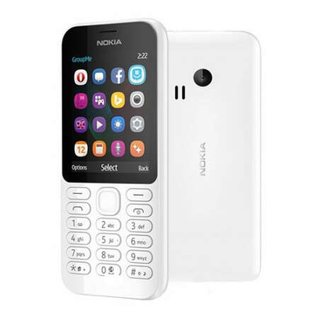 Мобильный телефон Nokia 222 Dual Sim White