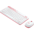 Клавиатура+мышь Logitech Wireless Combo MK240 White/Red
