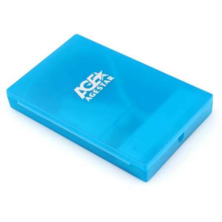 Корпус 2.5" AgeStar SUBCP1 SATA, USB2.0 Blue
