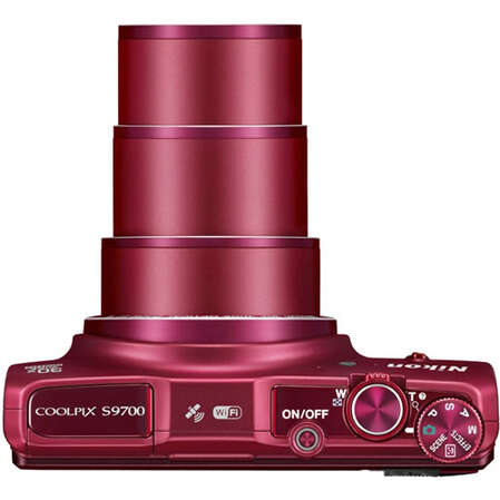 Компактная фотокамера Nikon Coolpix S9700 красный