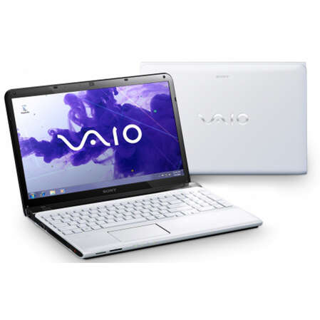 Ноутбук Sony Vaio SV-E1511N1R/W i3-2370M/4GB/500GB/DVD/15.5"/WF/BT/Win7 HB 64 White