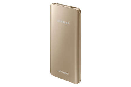 Внешний аккумулятор Samsung 5200 mAh, EB-PN920, Fastcharger, с функцией быстрой зарядки, золотистый