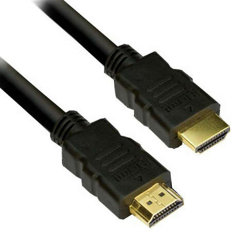 Кабель HDMI-HDMI v1.3 20м Vcom (VHD6000-20MB) черный, зол.конт, Блистер
