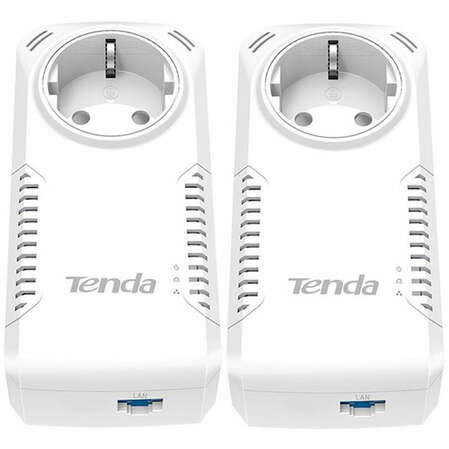 PowerLine Tenda P1001P Kit 1000Мбит/с с розеткой