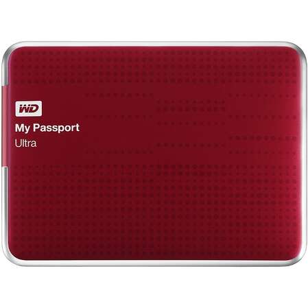 Внешний жесткий диск 2.5" 1000Gb WD My Passport Ultra WDBJNZ0010BRD-EEUE USB3.0 Красный 