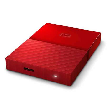 Внешний жесткий диск 2.5" 1Tb WD My Passport WDBBEX0010BRD-EEUE USB3.0 Красный