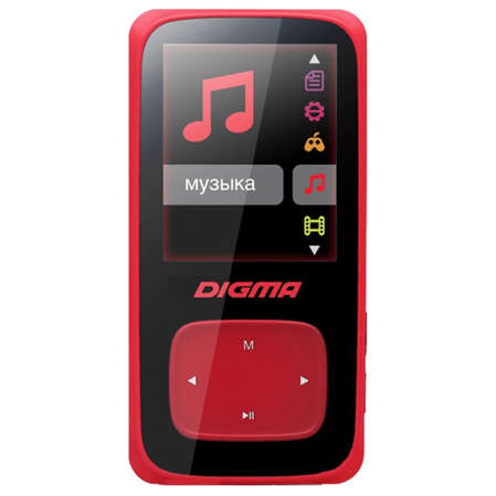 MP3-плеер Digma Cyber C2 8Гб, красный