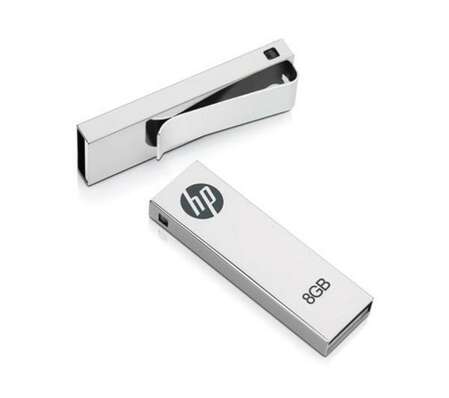 USB Flash накопитель 8GB HP V210W металлическая, водонепроницаемая (FDU8GBHPV210W-EF)