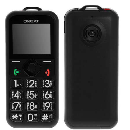 Мобильный телефон Onext Care-Phone 4, большие кнопки, черный