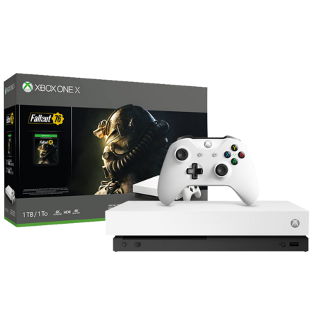 Игровая приставка Microsoft Xbox One X 1Tb + Fallout 76