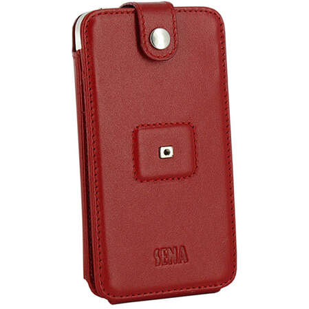 Чехол Sena для iPhone 4/4S Wallet Skin красный ( 163106 )