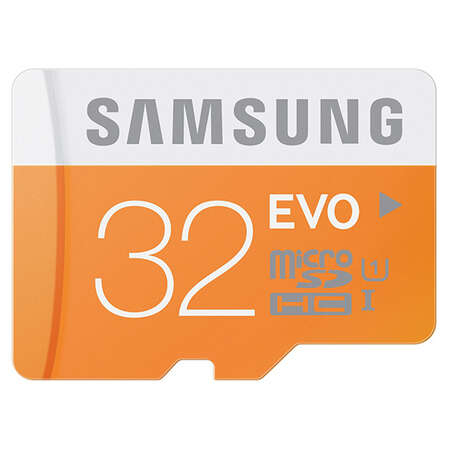 Micro SecureDigital 32Gb SDHC Samsung Evo class10 UHS-I U1 (MB-MP32DARU) + адаптер SD
