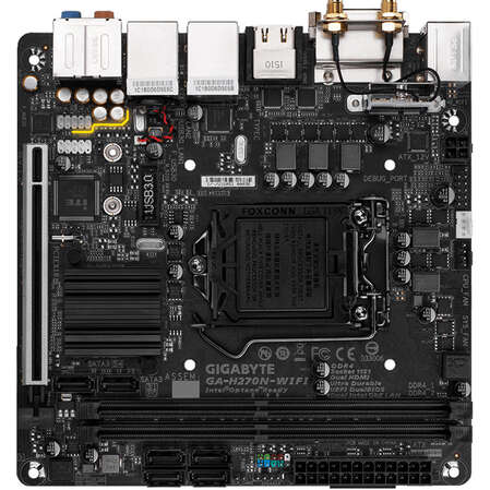 Материнская плата Gigabyte GA-H270N-Wifi H270 Socket-1151 2xDDR4, 6xSATA3, RAID, 1xPCI-E16x, 1xM.2, 4xUSB3.1, 1xUSB Type C, DVI-D, 2xHDMI, 2xGlan, 802.11ac, mini-ITX