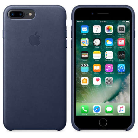 Чехол для Apple iPhone 7 Plus Leather Case Midnight Blue