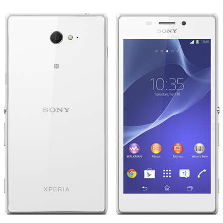 Смартфон Sony D2302 Xperia M2 Dual White 