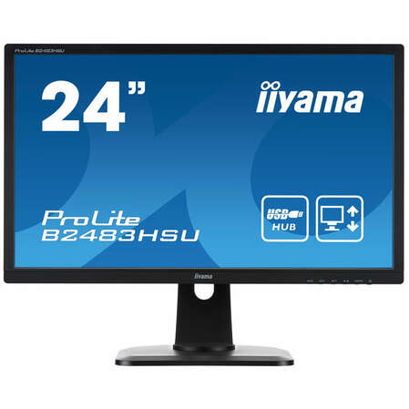 Монитор 24" Iiyama ProLite B2483HSU-B1DP TN 1920x1080 1ms DVI-D, DisplayPort, VGA