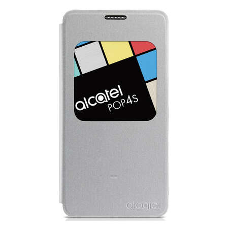Чехол для Alcatel One Touch 5095K Pop 4 Dual sim Alcatel Book-case серебристый