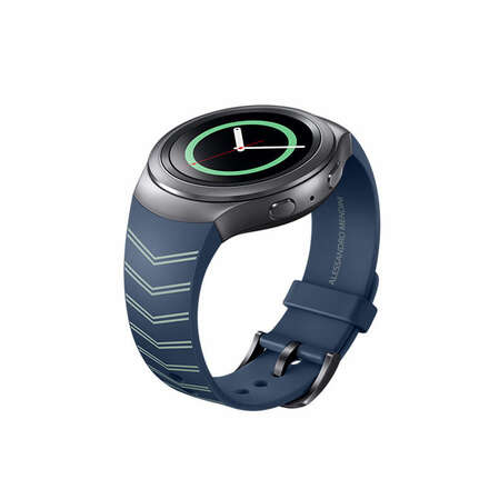 Ремень для умных часов Samsung Gear S2 R720 mendini blue