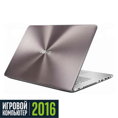 Ноутбук Asus N752VX-GC277T Core i7 6700HQ/16Gb/1Tb/NV GTX950M 4Gb/17.3" FullHD/DVD/Win10 Grey