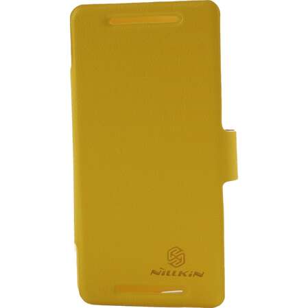 Чехол для HTC One\One Dual Sim Nillkin Fresh Series желтый