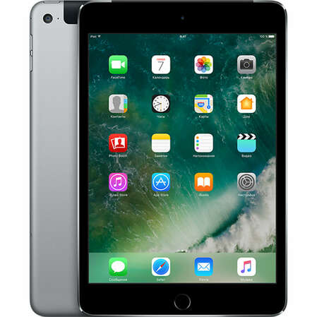 Планшет Apple iPad mini 4 128Gb Wi-Fi + Cellular Space Gray (MK762RU/A)
