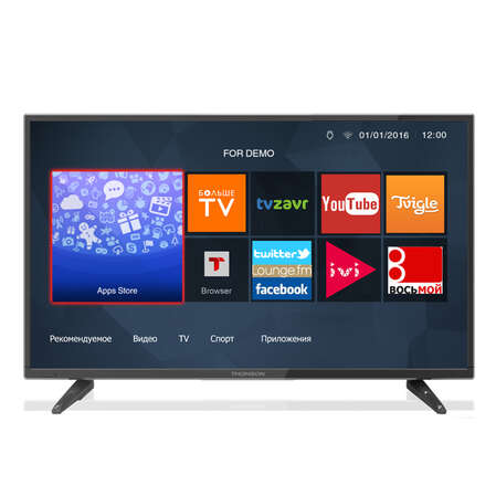 Телевизор 28" Thomson T28D19DHS-01B (HD 1366x768, Smart TV, USB, HDMI, Wi-Fi ) черный