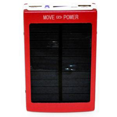 Внешний аккумулятор KS-is KS-225 13800mAh встроенная солнечная панель красный 