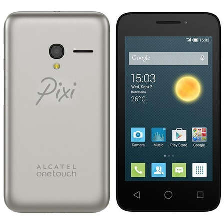 Смартфон Alcatel One Touch 4013D Pixi 3(4) Metallic Silver