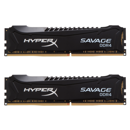 Модуль памяти DIMM 16Gb 2х8Gb DDR4 PC21300 2666MHz Kingston HyperX Savage Black Series (HX426C13SB2K2/16)