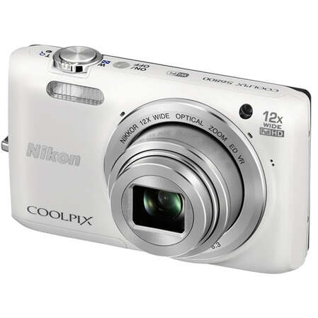 Компактная фотокамера Nikon Coolpix S6800 White