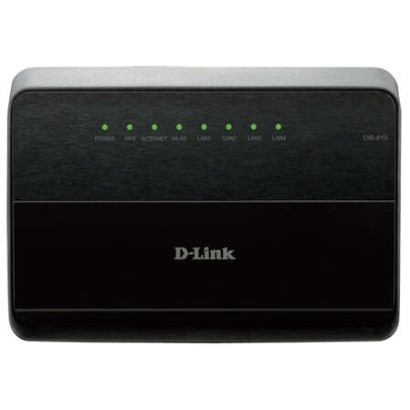 Беспроводной маршрутизатор D-Link DIR-615/D/P1A 802.11n 300Мбит/с 2.4ГГц 4xLAN 1xWAN 