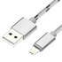 Кабель USB-MicroUSB/Lightning Partner 1м серый 