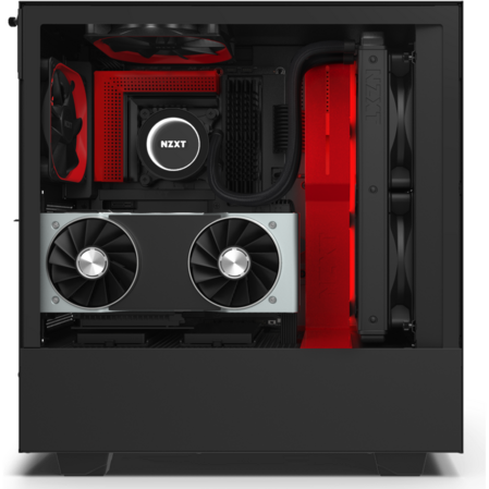 Корпус ATX Miditower NZXT H510i CA-H510I-BR Black/Red