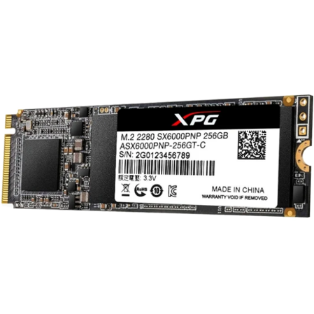 Внутренний SSD-накопитель 256Gb A-Data XPG SX6000 Pro ASX6000PNP-256GT-C M.2 2280 PCIe NVMe 3.0 x4