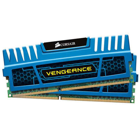 Модуль памяти DIMM 16Gb 2x8Gb KIT DDR3 PC12800 1600MHz Corsair Vengeance Blue (CMZ16GX3M2A1600C10B)