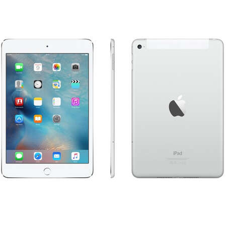Планшет Apple iPad mini 4 16Gb Cellular Silver (MK702RU/A)