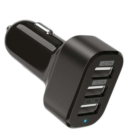 Автомобильное зарядное устройство Partner 5.2A (2x2.1A+1A) USB черный