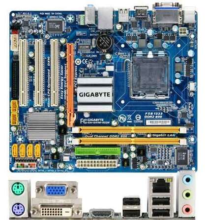 Материнская плата Gigabyte GA-G41M-ES2H Soc775, iG41, DDR2, PCI-E16x, VGA, GLan mATX