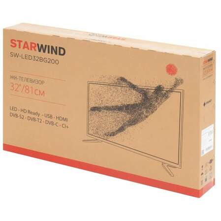 Телевизор 32" Starwind SW-LED32BG200  (HD 1366x768) черный