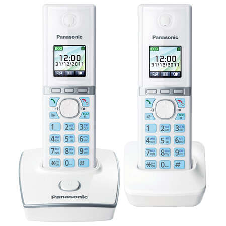 Радиотелефон Panasonic KX-TG8052RUW белый