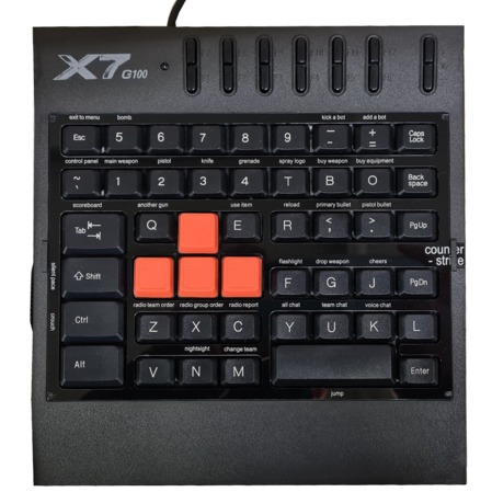 Клавиатура A4Tech X7 G100 Black USB
