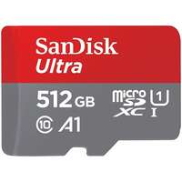 Карта памяти Micro SecureDigital 512Gb SanDisk Ultra microSDXC class 10 UHS-1 A1 SDSQUAC-512G-GN6MN