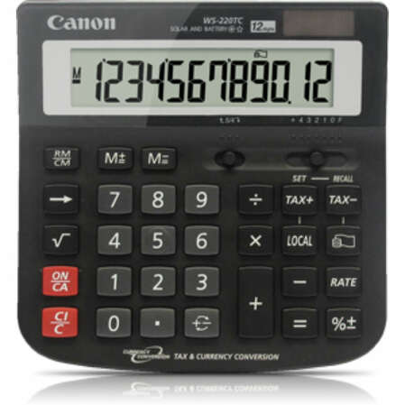 Калькулятор Canon WS-220 TC черный