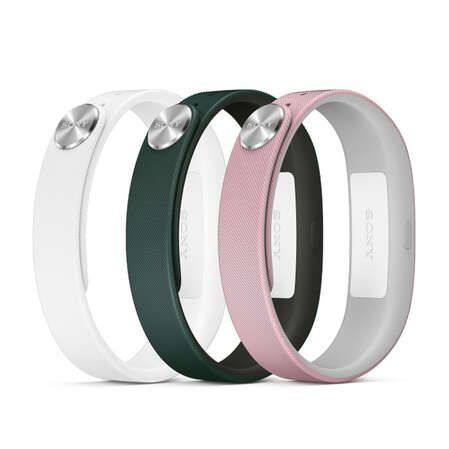 Sony SmartBand SWR110 Fashion размер S для SmartBand, белый, розовый, зеленый