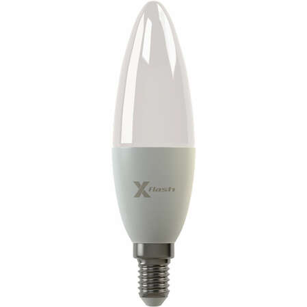 Светодиодная лампа LED лампа X-flash Candle E14 3W 220V желтый свет, матовая колба