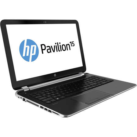 Ноутбук HP Pavilion 15-n260sr F7S37EA Core i5-4200U/4Gb/500Gb/UMA/DVD/15.6" HD LED/WiFi/Cam/Win8.1 ano silver + sparkling black