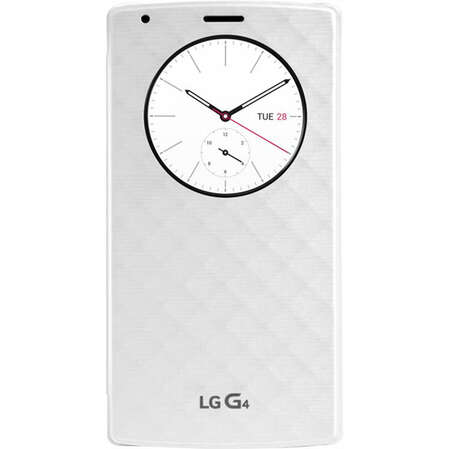 Чехол для LG H818 G4 QuickCircle CFR-100C белый